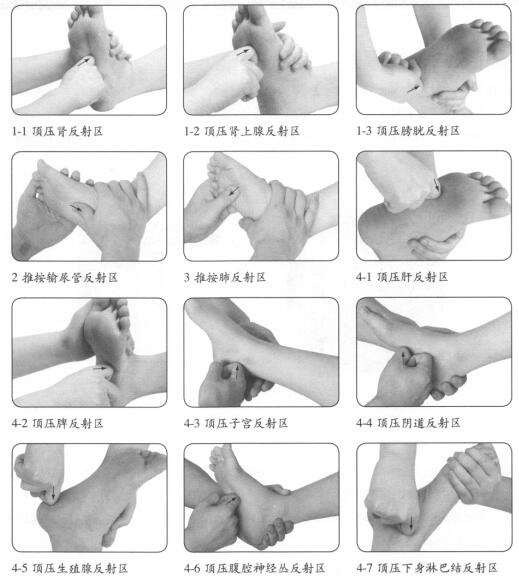 白带异常的反射区按摩疗法