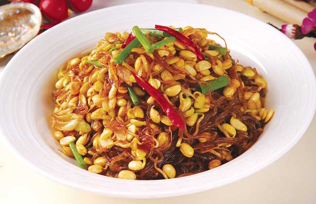黄豆芽炒粉条的家常做法