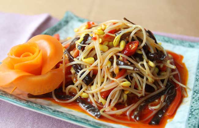 凉拌黄豆芽的家常做法