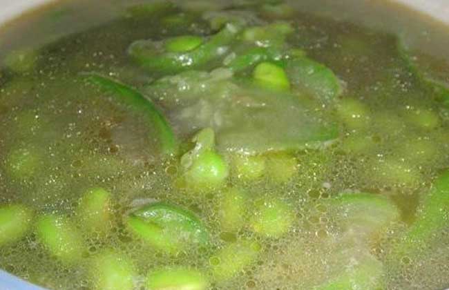 毛豆丝瓜汤