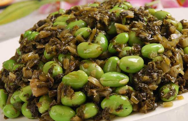 雪菜毛豆