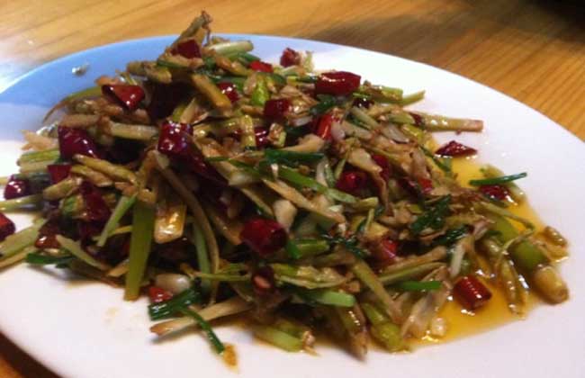 野葱炒羊肉