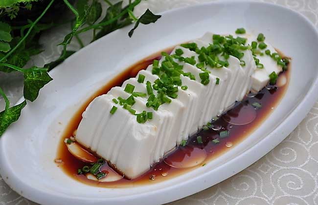 野葱拌豆腐