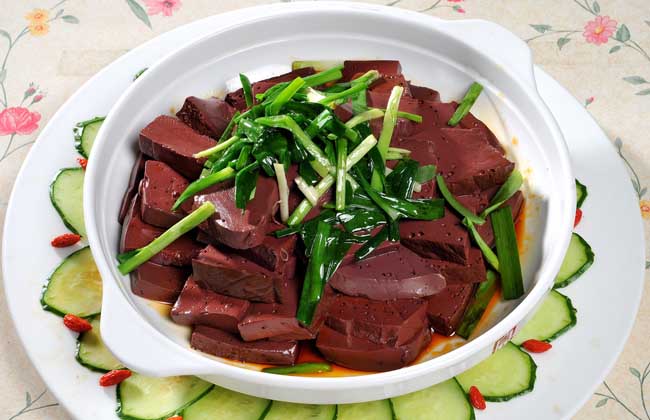 韭菜炒猪血