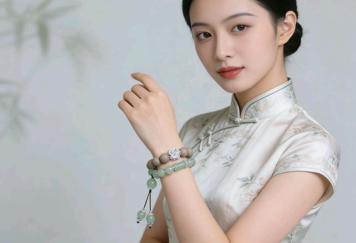 龙涎香东陵玉长手链