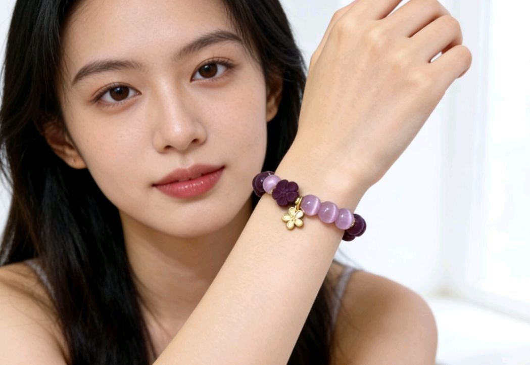 玫瑰舒颜九解12颗瓜珠手链